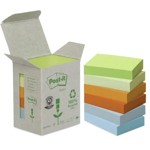 Samolepicí bloček 3M Post-it 653-1GB - RECYKL