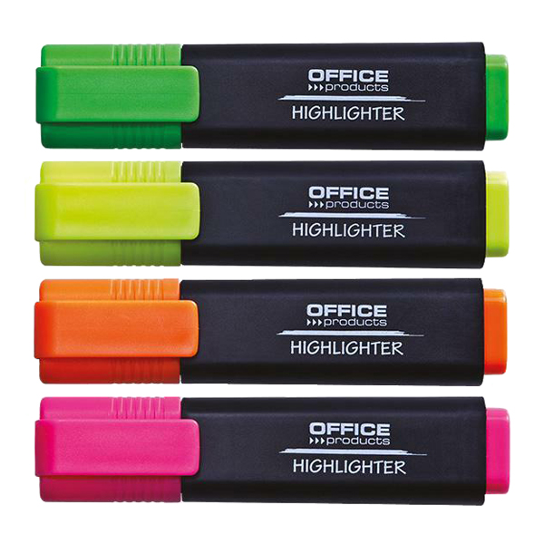 Zvýrazňovač Office Products - sada 4 ks