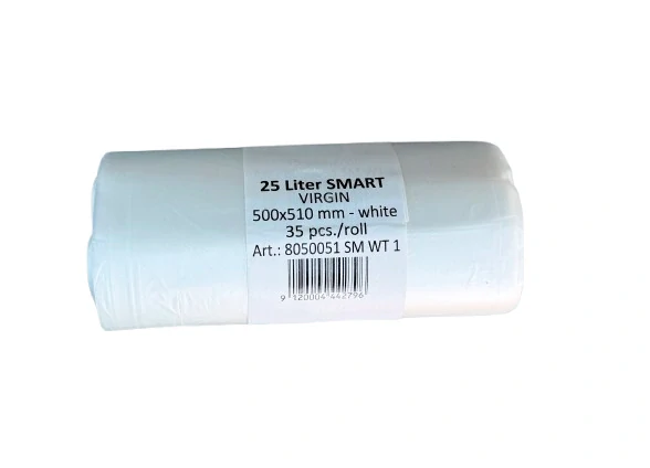Odpadkové pytle SMART 25l, transparent