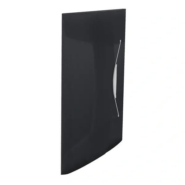 Desky plastové Esselte VIVIDA se 3 chlopněmi a gumičkou - černé