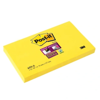 Samolepicí bloček 3M Post-it 655S - SUPER STICKY