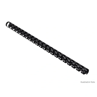 Plastové hřbety pro vazbu 14 mm - černé