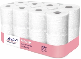 toaletní papír Harmony Professional; 2 - vrstvý, bílý, 18,5m, 16r