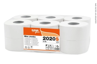 Celtex SavePlus toaletní papír mini jumbo 195 2vrstvý celulóza 150 m 12 rolí  2020S