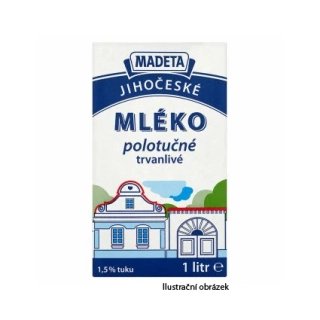 Mléko polotučné 1L