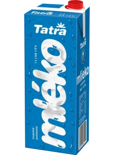 Tatra - trvanlivé mléko - polotučné 1,5% s uzávěrem, 1 l