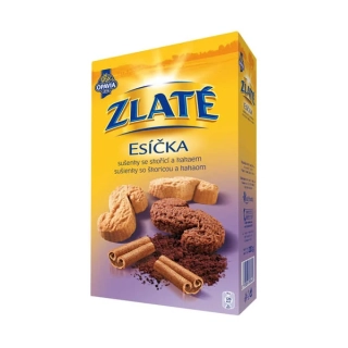 Opavia Zlaté Esíčka - sušenky se skořicí a kakaem, 220g