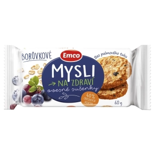 Emco - cereální sušenky - borůvkové, 60 g
