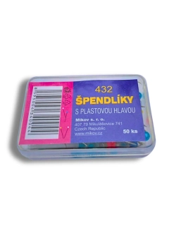 Špendlíky RON 432 s plastovou hlavou 50 ks