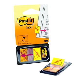 Záložky Post-it 680-31 - ruka s perem