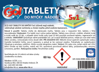 GO! TABLETY DO MYČKY 5v1 60 kusů