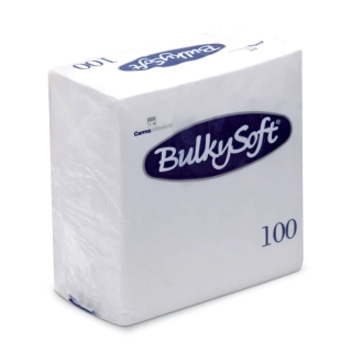 BulkySoft ubrousky 24x24, 2 vrstvy, 100ks, bílá