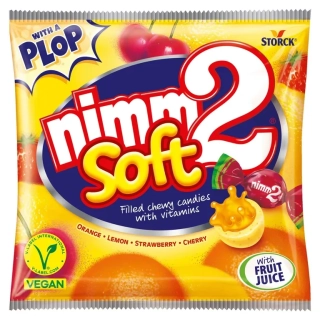 nimm2 Soft plněné žvýkací ovocné bonbony s vitaminy 90g