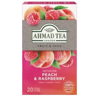 Ahmad Tea Fruit & Herbs - ovocný čaj - broskev a malina