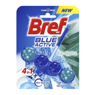 Bref Blue Aktiv Eucalyptus - tuhý WC blok 50 g