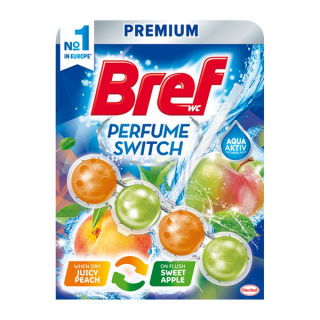 Bref Perfume Switch Juicy Peach & Sweet Apple - WC blok 50 g