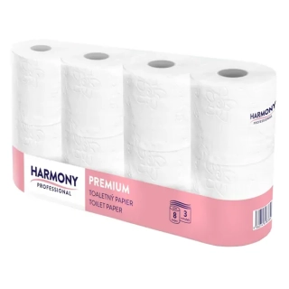 Harmony Professional Premium toaletní papír, 3 vr., 8 ks