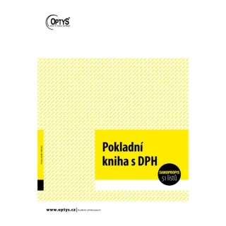 Pokladní kniha A4, samopropisovací, 51 listů