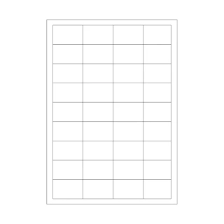 Etikety 48,5 x 31,2 mm - bílé